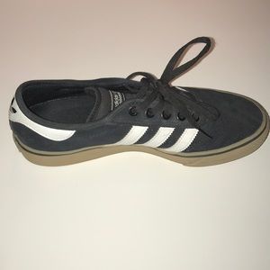 Black White Striped Brown Sole Adidas 